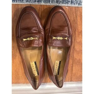 Domani Johnston & Murphy Loafers Made in Italy Brown Leather Dress‎ Shoes